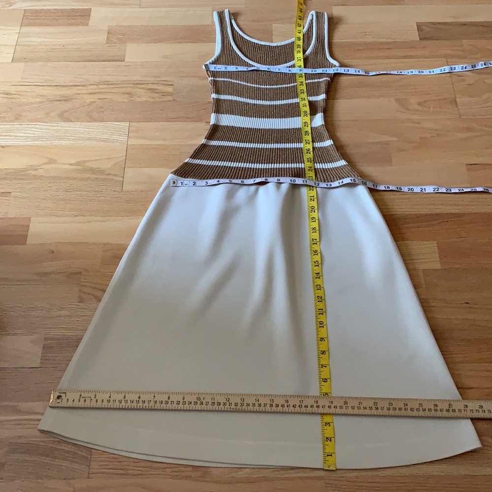 📍FIRM📍RARE Italy Vintage 🌞2pc knit dress set suit - Picture 12 of 16